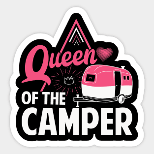 Queen of the camper Gift T-shirt Sticker